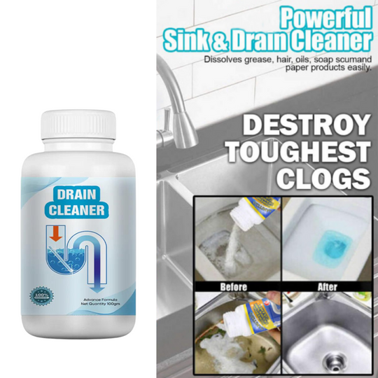 Powerful Drainage, Sinks & Pipes Blockage Removal Powder (Free Delivery 🚚)