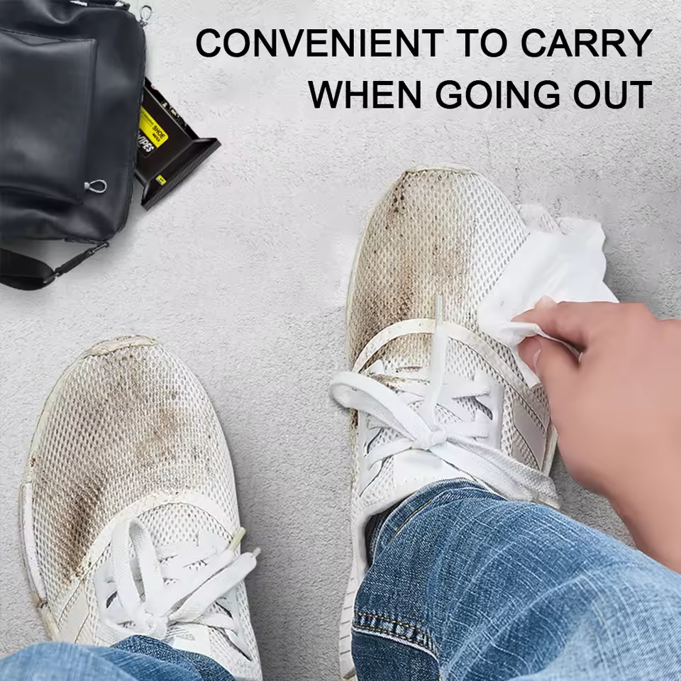 Disposable Shoe Cleaning Wipes - 80 Pcs (Free Delivery 🚚)