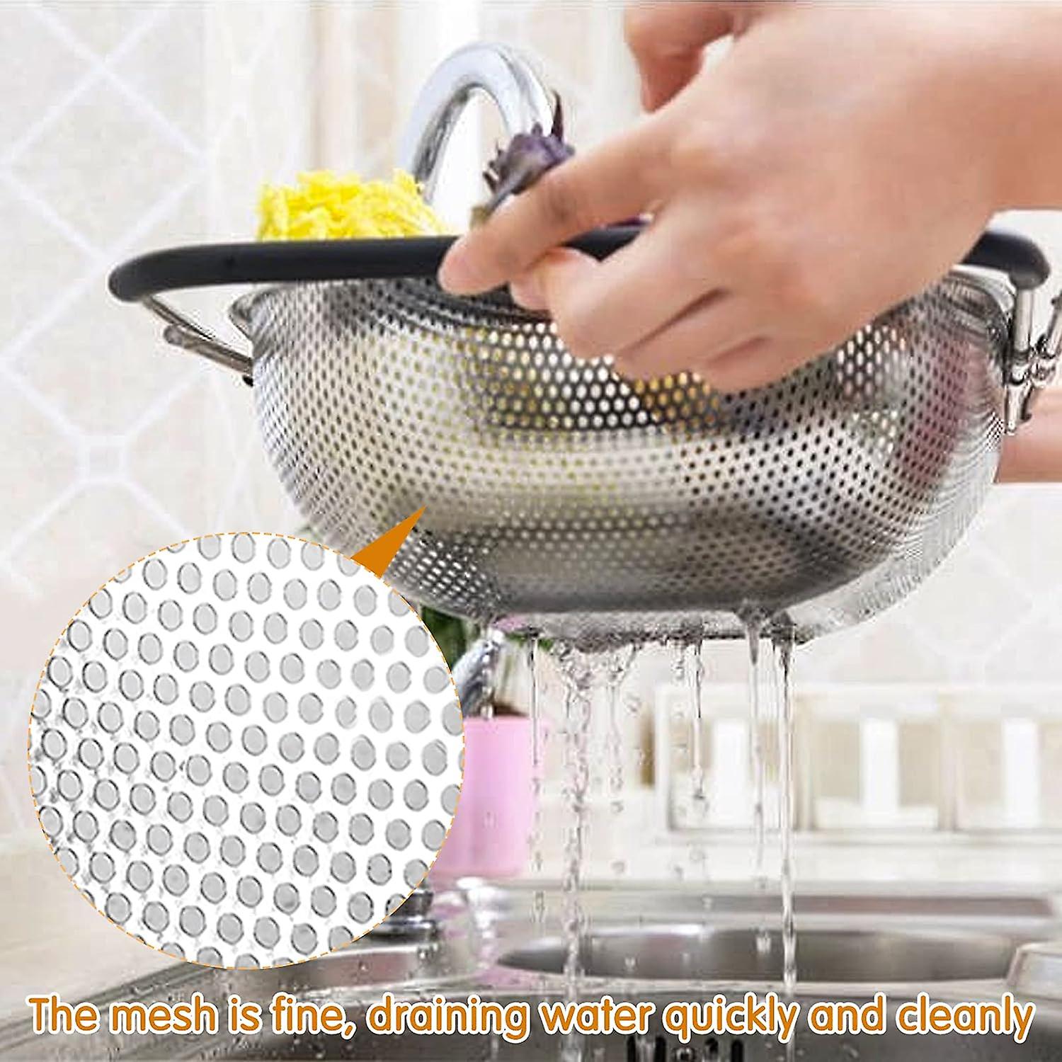 Stainless Steel Drain Basket With Extendable Rubber Handles To Fit Any Sink (Free Delivery 🚚)