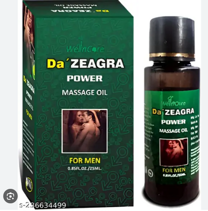 Da Zeagra Oil Power Massage Oil Extra Hard Herbal 25ml (Free Delivery 🚚)