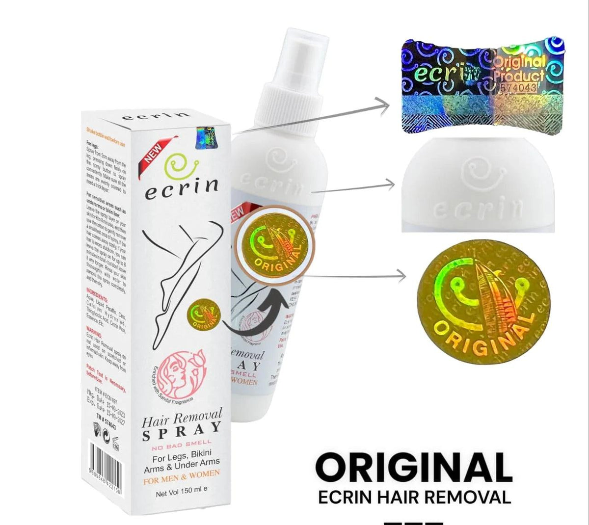 Ecrin Hair Removal Spray (Free Delivery)