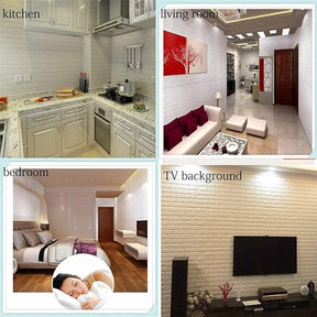 3D Bricks Wall Sticker Self Adhesiive + Waterproof (Free Delivery 🚚)