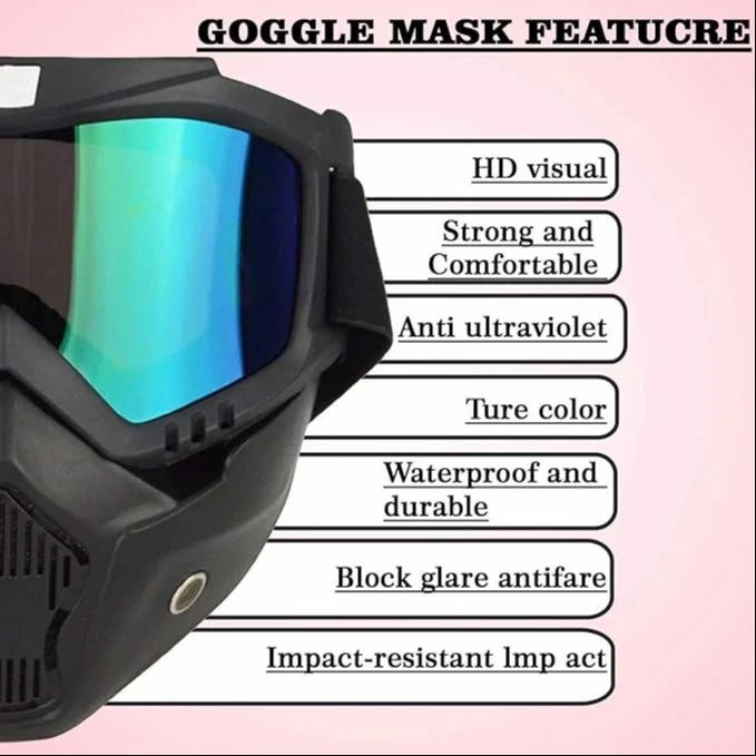 ANTI UV400 GOGGLE FACE MASK (Free Delivery 🚚)