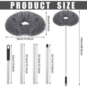 Ceiling Fan Duster-Both Sides-Static Microfiber Brush-Up To 9 Feet