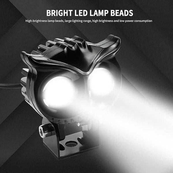 Owl Shape Design Motorcycle Led Fog Light (Free Delivery 🚚)