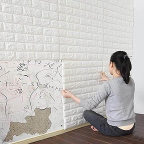 3D Bricks Wall Sticker Self Adhesiive + Waterproof (Free Delivery 🚚)