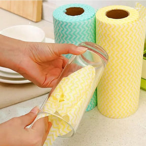 Disposable Reusable Kitchen Wipes | 1 Roll x 50 Tissues (FREE DELIVERY)