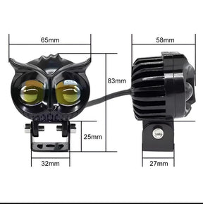 Owl Shape Design Motorcycle Led Fog Light (Free Delivery 🚚)