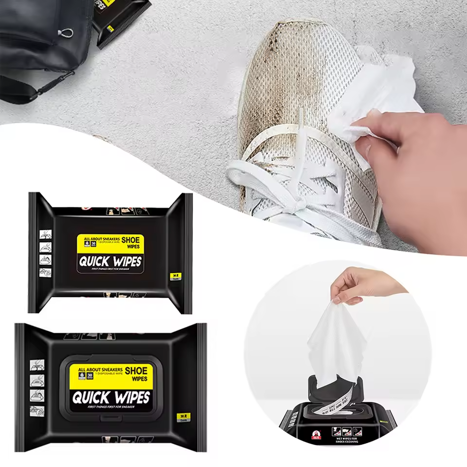 Disposable Shoe Cleaning Wipes - 80 Pcs (Free Delivery 🚚)
