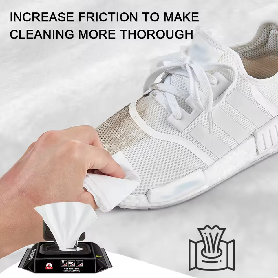 Disposable Shoe Cleaning Wipes - 80 Pcs (Free Delivery 🚚)