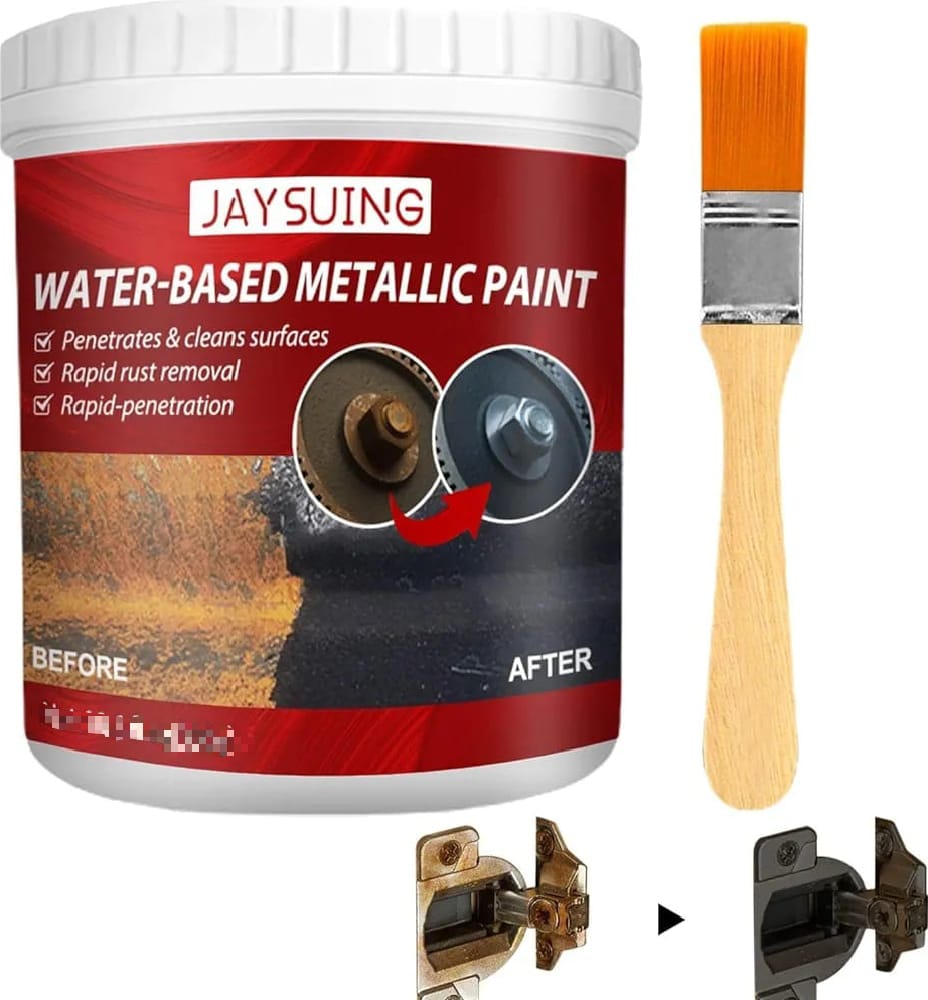 Water-Based Metal Rust Remover Metallic Paint With Free Brush