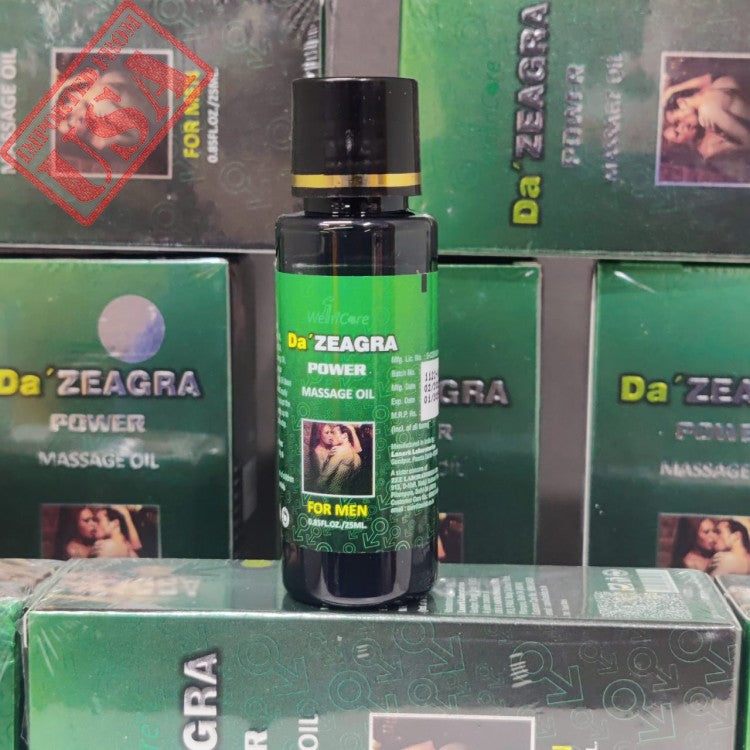 Da Zeagra Oil Power Massage Oil Extra Hard Herbal 25ml (Free Delivery 🚚)