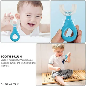 U Shaped Silicon Toothbrush For Kids (Pack OF 3)