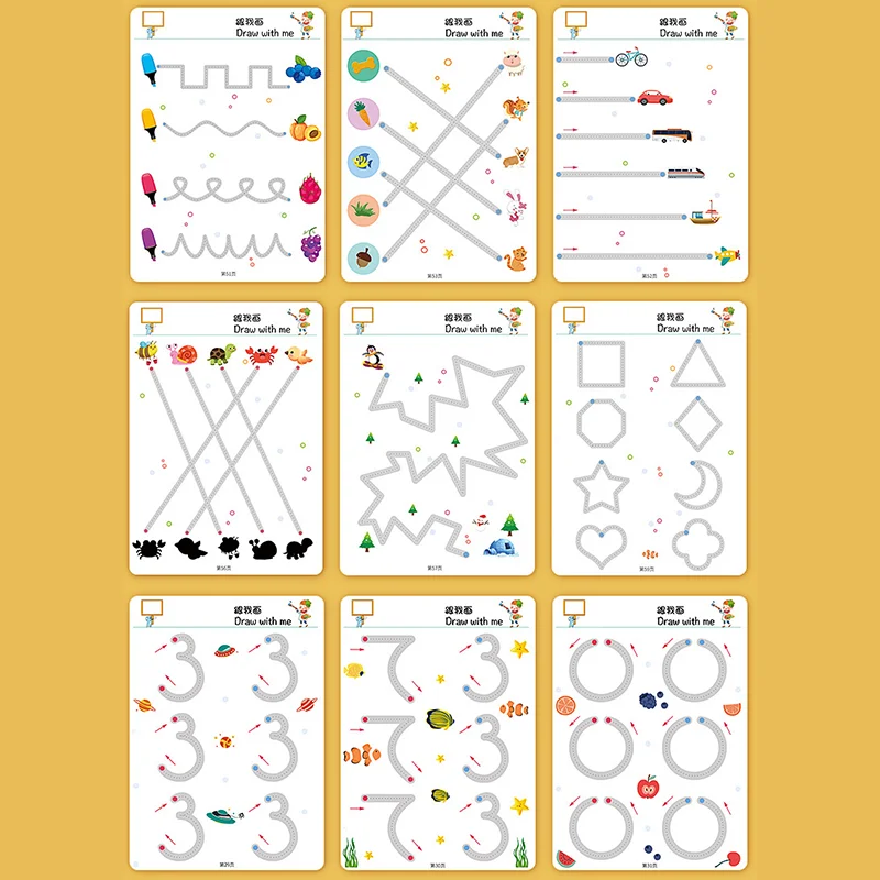 Magical Tracing Workbook Reusable Toddler Learning Toys (Free Delivery 🚚