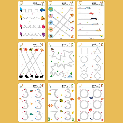 Magical Tracing Workbook Reusable Toddler Learning Toys (Free Delivery 🚚