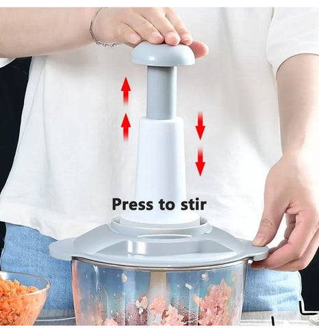 HAND CHOPPER | MULTI-FUNCTION HAND PUSHING COOKER (3 BLADES)