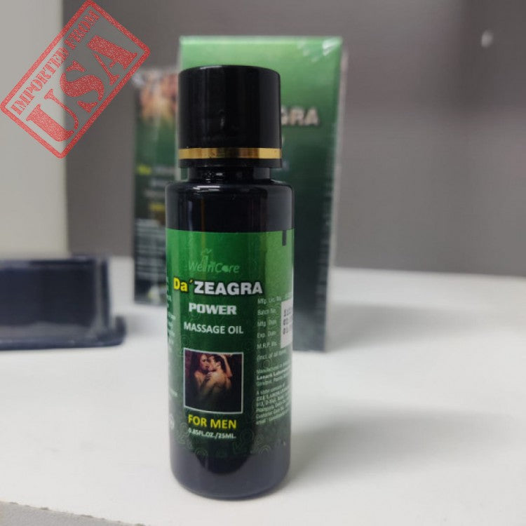 Da Zeagra Oil Power Massage Oil Extra Hard Herbal 25ml (Free Delivery 🚚)